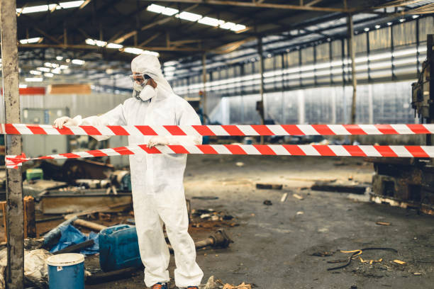 Professional Biohazard Cleanup technician working in Palm Coast, FL